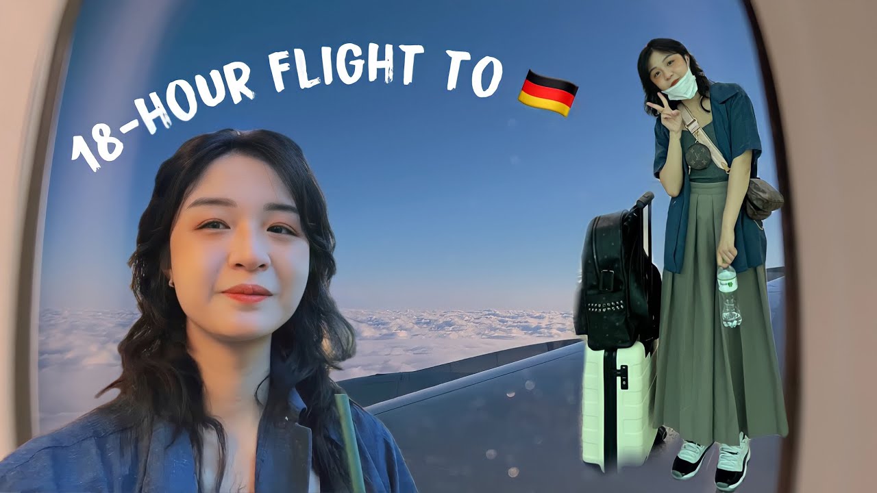 18 tiếng bay sang Đức du học 🇩🇪 Chuyến bay hậu Covid và mùa hè ở Đức 🍀 Tạm biệt 🇻🇳 💕❤️