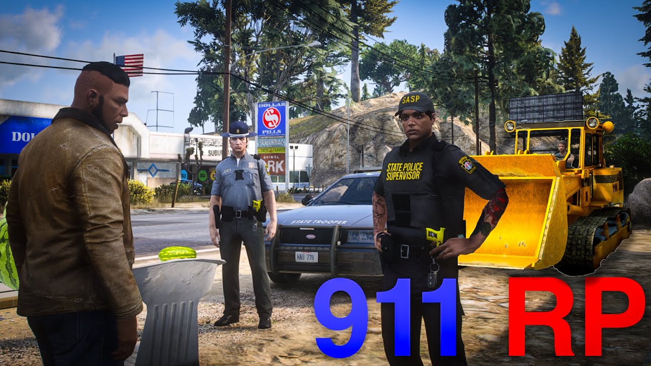 АРБУЗНЫЙ МАГНАТ и СУМАСШЕДШИЙ БУЛЬДОЗЕРЩИК! GTA 5 ROLEPLAY | 911 RP [ПРЕСТУПНИК]
