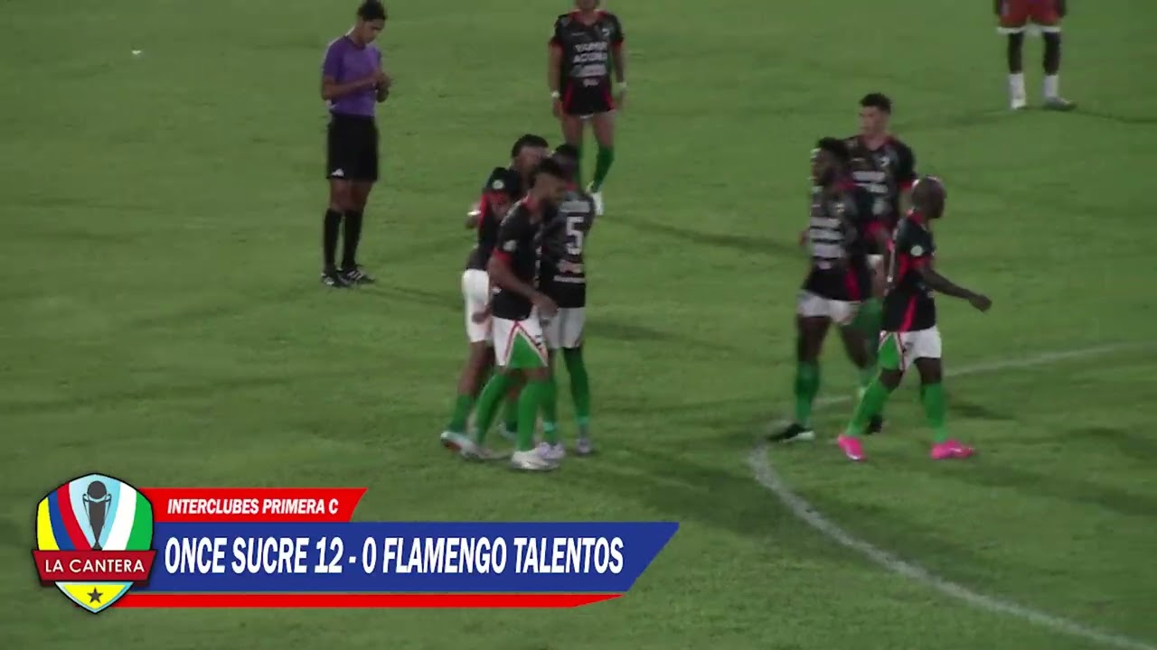 ONCE SUCRE 12-0 FLAMENGO TALENTOS | Goles y reacciones | Interclubes Primera C 2025
