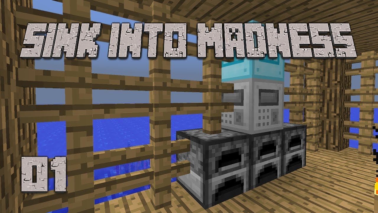 ►ЛУЧШИЙ НАЧАЛО ВСЕХ ВРЕМЁН! | Sink Into Madness #1 | Minecraft с модами◄ | iJevin