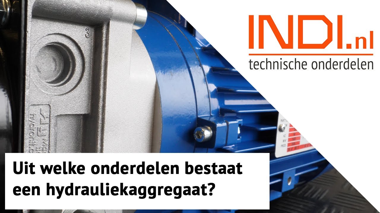 Uit welke onderdelen bestaat een hydrauliekaggegaat?