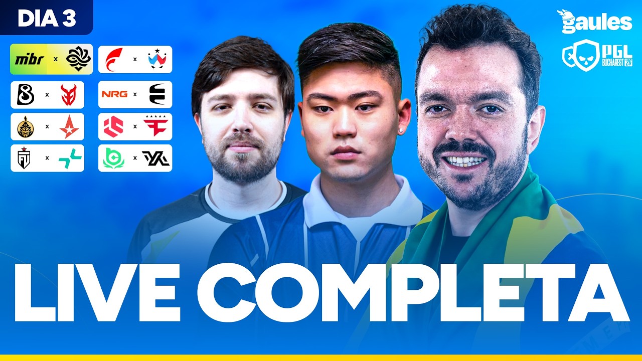ASTRALIS VS THE MONGOLZ | PGL BUCHAREST 2026 | DIA 3 - !socio - Siga @Gaules nas redes sociais!