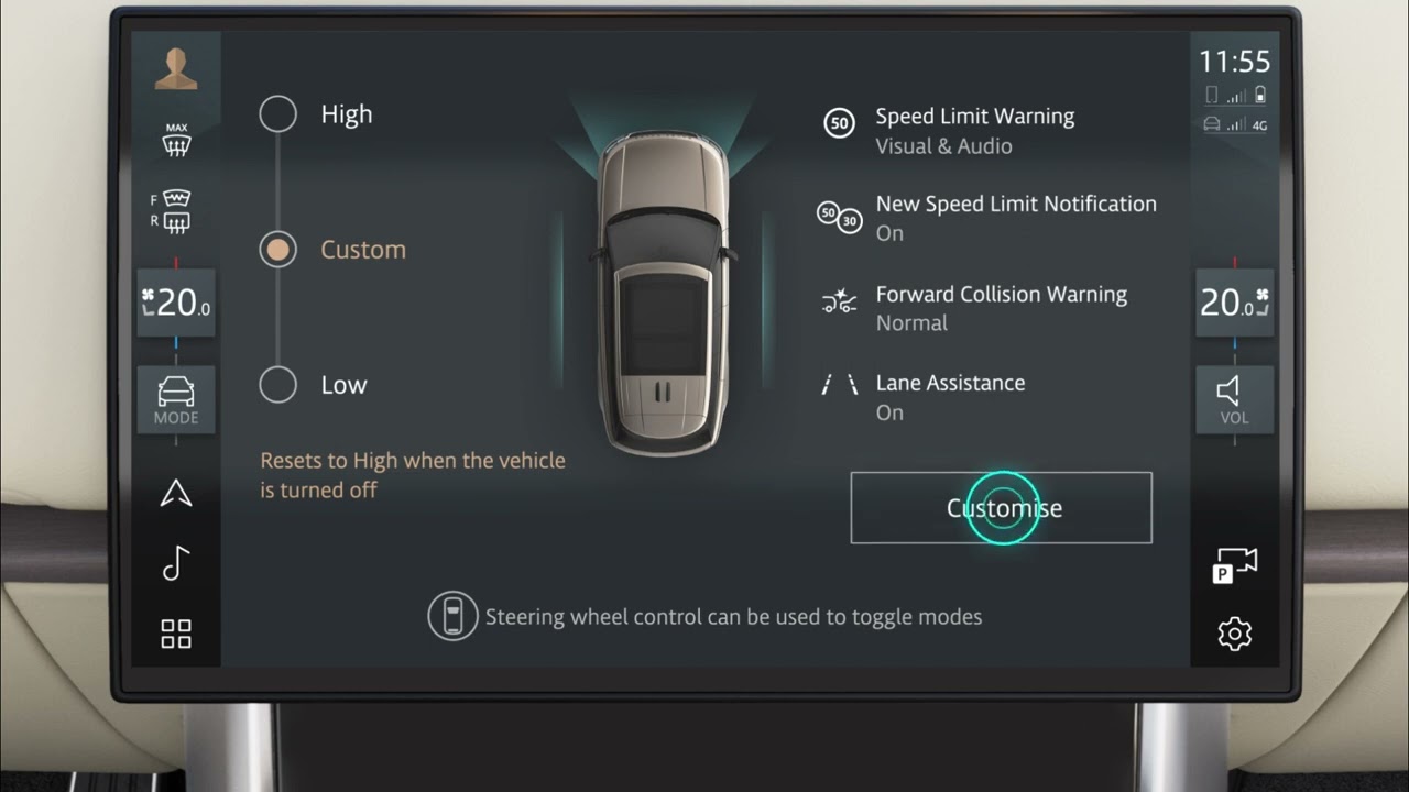Range Rover Driver Assistance Mode