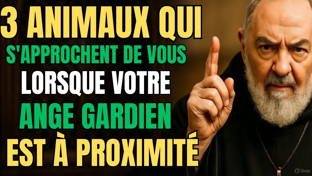 PADRE PIO DÉVOILE : LES 3 ANIMAUX QUI APPARAISSENT QUAND VOTRE ANGE GARDIEN EST PRÈS DE VOUS