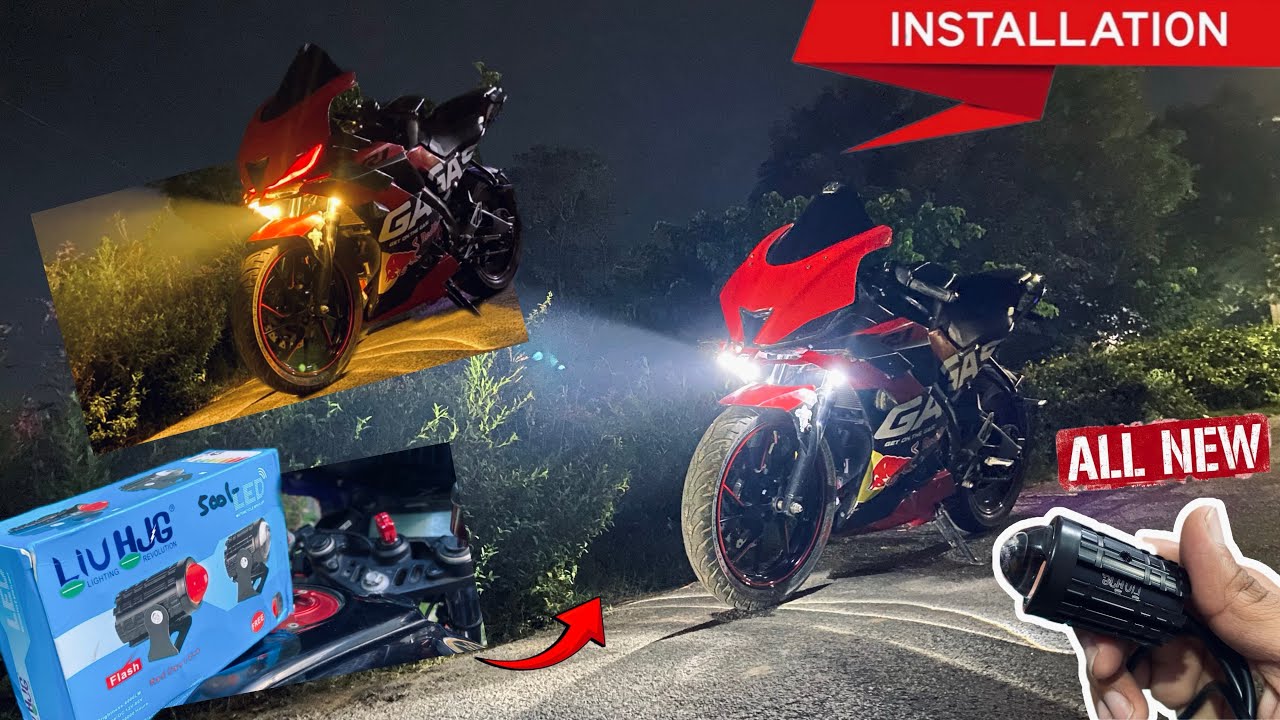 LIU HJG led fog light installation full video 😻| proper way to install in R15v3 🚀