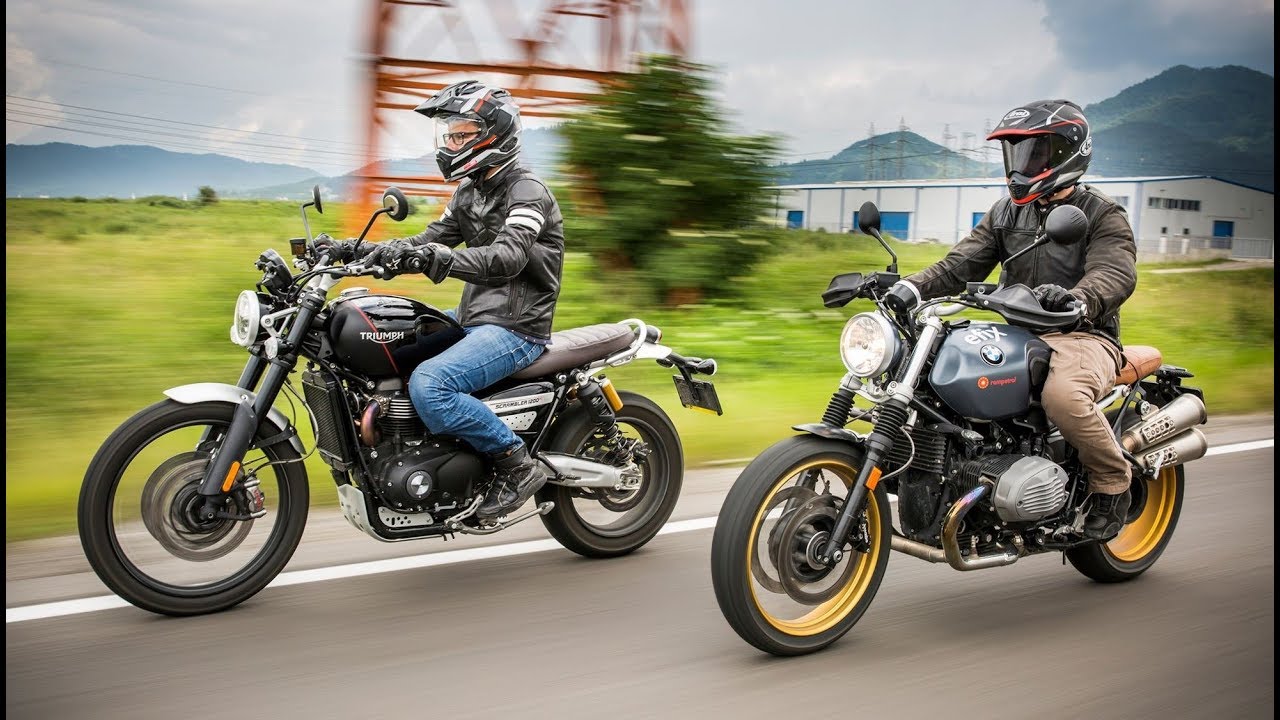 Triumph Scrambler 1200 против BMW R nineT Scrambler | Полный обзор