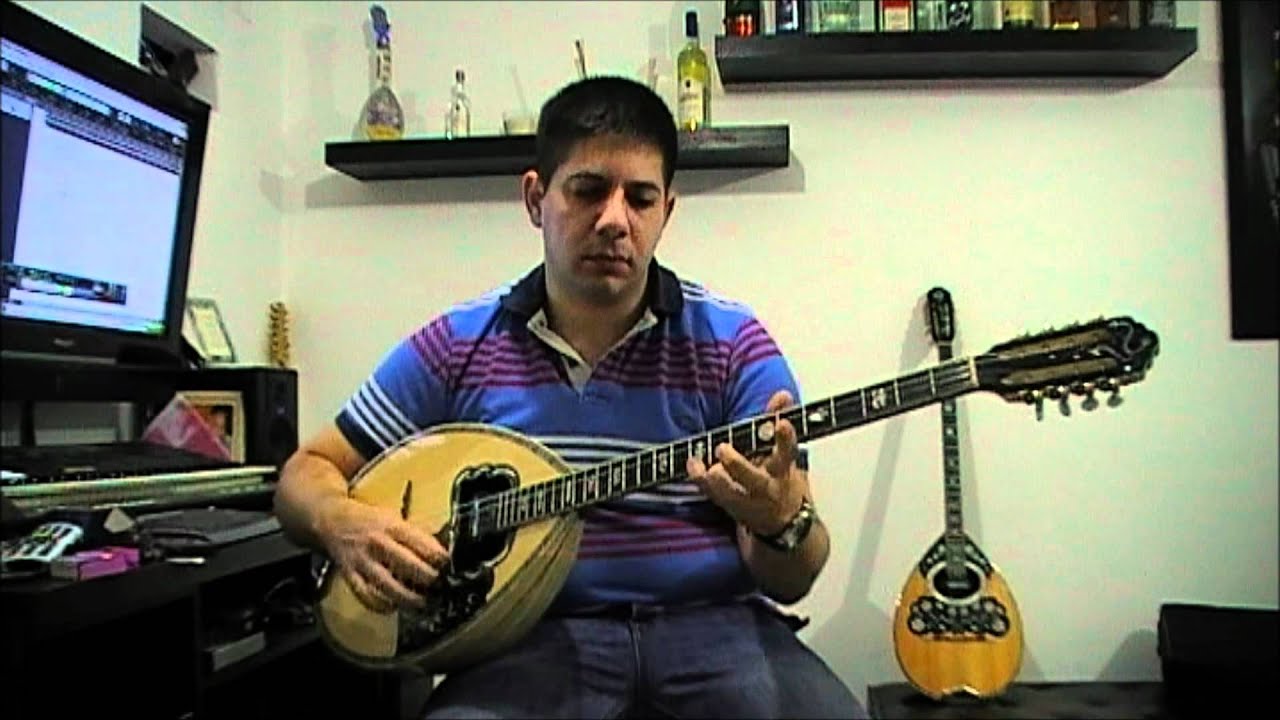 לימוד בוזוקי של השיר דאם דאם - bouzouki lesson dam dam