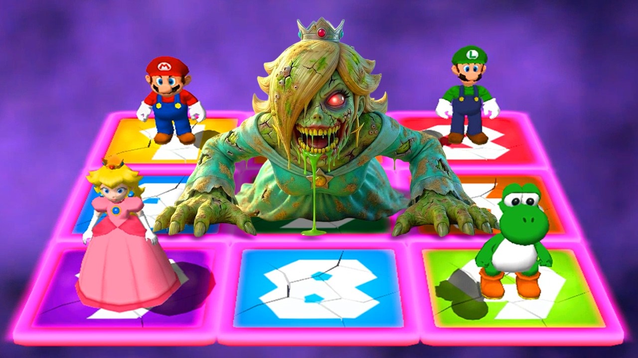 【マリオパーティ4】ミニゲームマリオVsルイージVsピーチVsヨッシー(COM最強 たつじん)