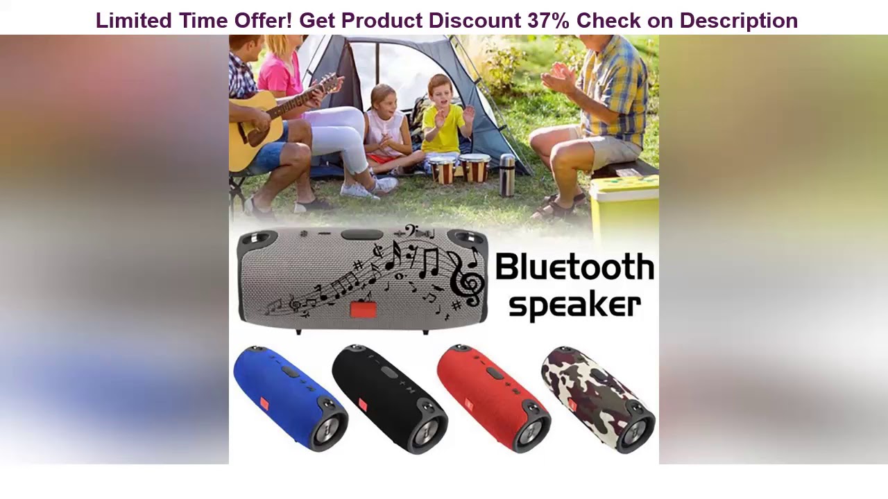 Review Waterproof Speaker Outdoor Bicycle Subwoofer Bass Wireless Speakers Mini Column Box Loudspea