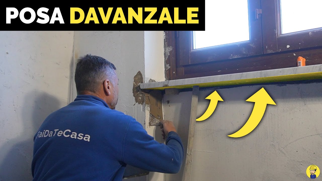 COME POSARE UN DAVANZALE IN MARMO NEL SOTTOFINESTRA