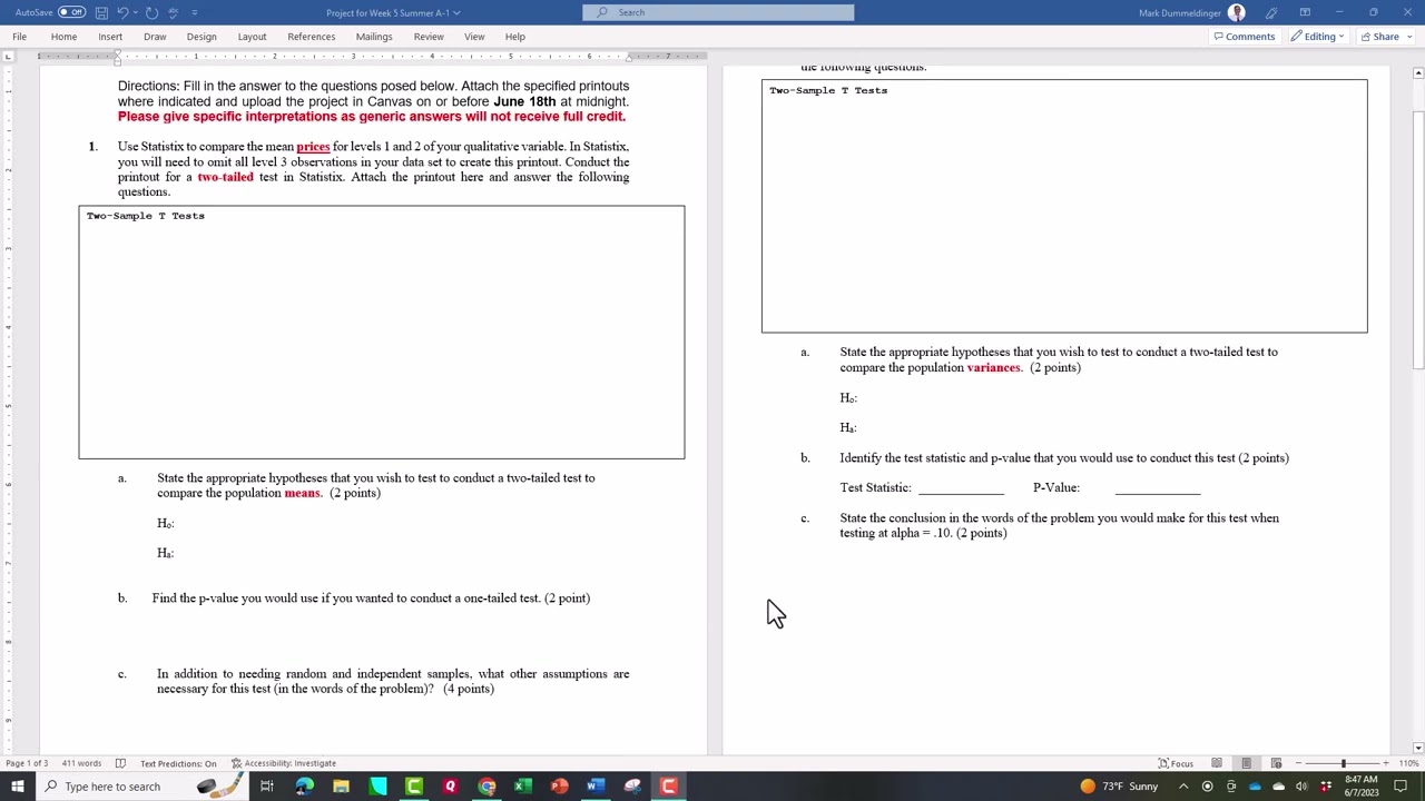 Project for Week 5 Discussion