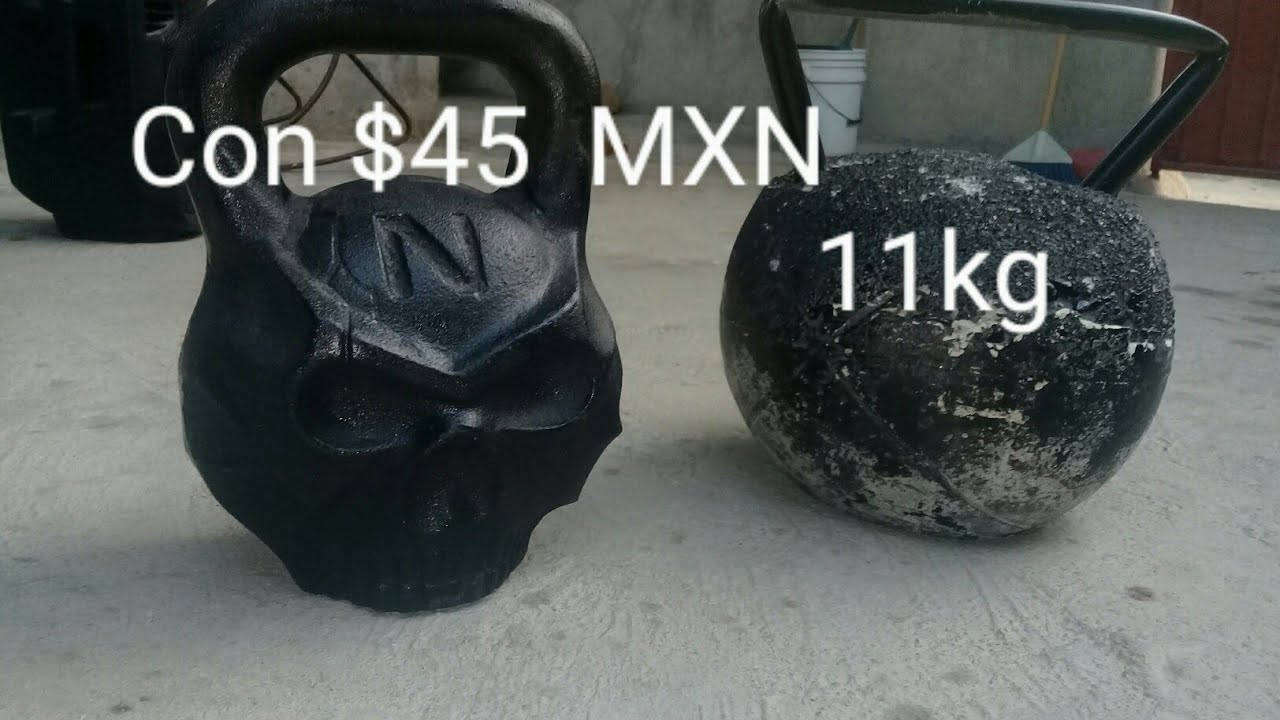 PESA RUSA CASERA | 11KG | EL CANAL CURIOSO|  kettlebells.|