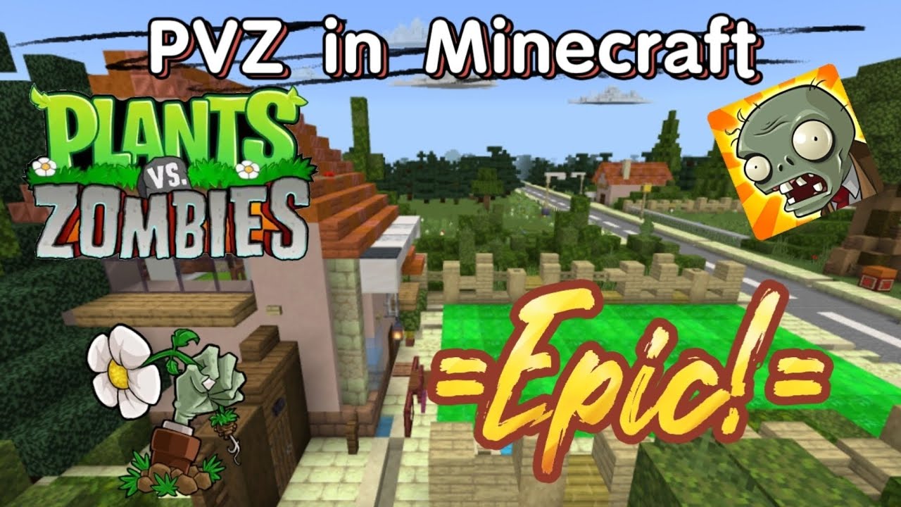 PVZ in Minecraft -Epic! #minecraft #plantsvszombies