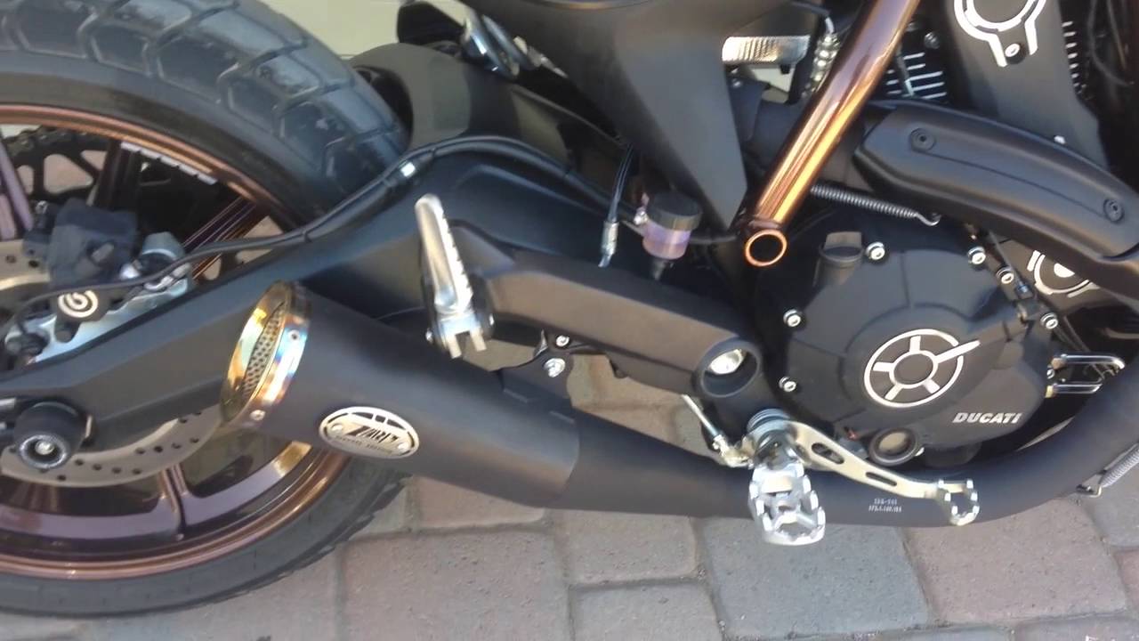 Ducati Italia Scrambler with Zard Zuma Slip-on without CAT and DB