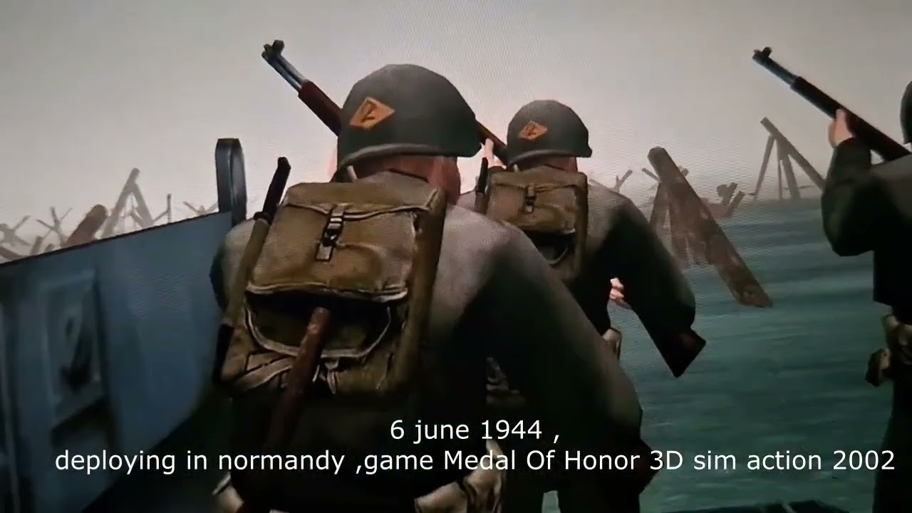 Blitzkrieg music -theme video Normandia 3d simulation of D Day 6 june 1944