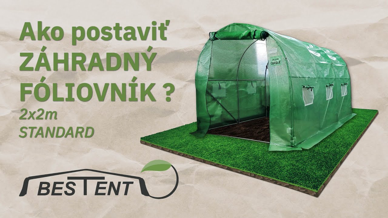 Ako postaviť záhradný fóliovník 2x2m Standard?