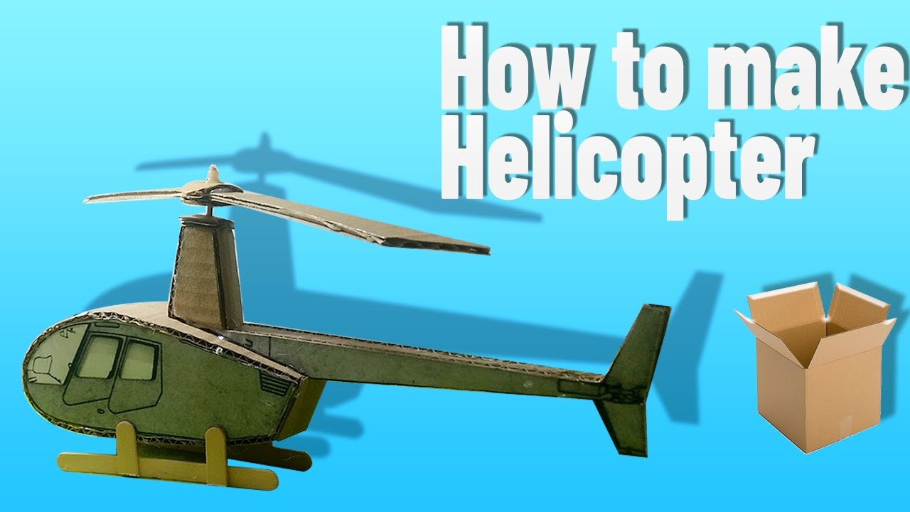 How to Craft a Helicopter from Cardboard - Quick & Simple DIY! | Easy School Project Tutorial