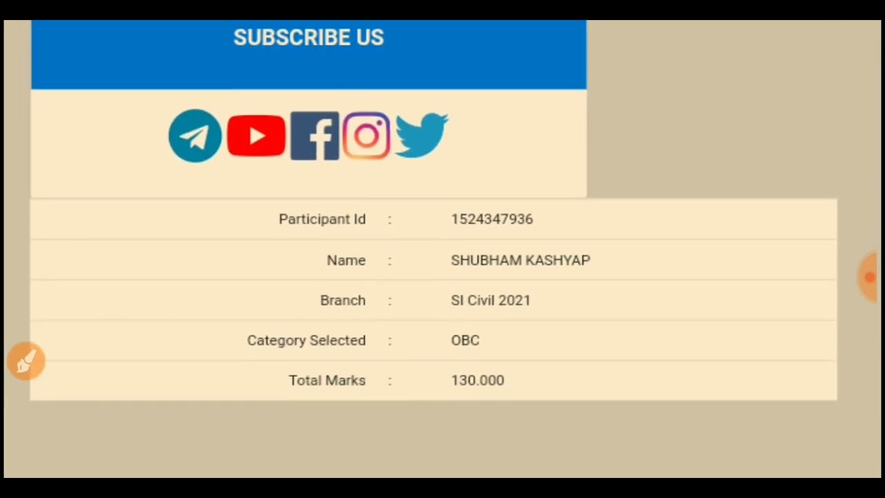 MY SCORE CARD - ||UPSI-2021||