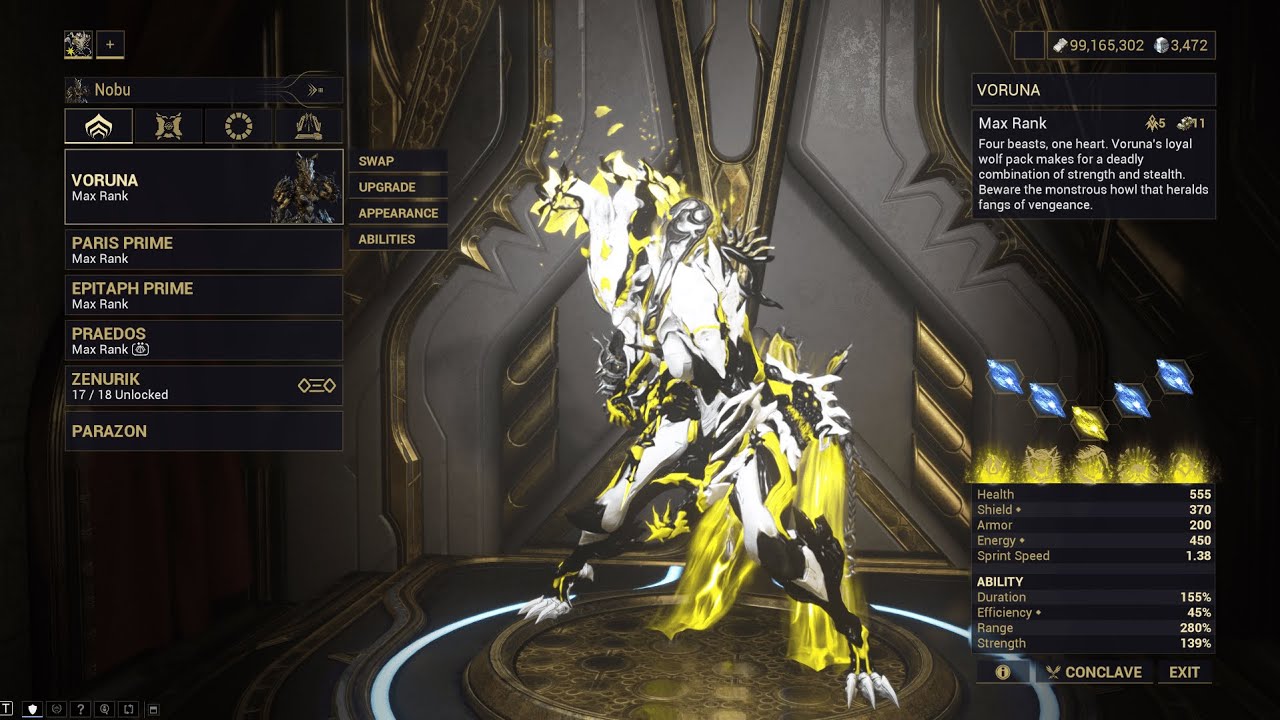 Warframe Maximum Investment Build Update - Voruna (Prey of Dynar Edition) | Warframe: 1999