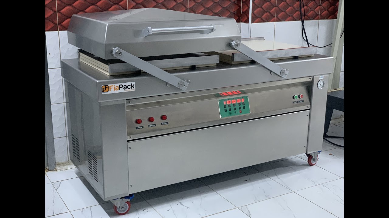 Fiapack Vakum Makinası 70 Cm Profesyonel Tamburlu Vakum Çift Odalı Vakumlama Makinesi