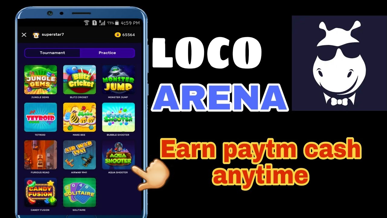 Loco arena introduce new way to earn paytm cash