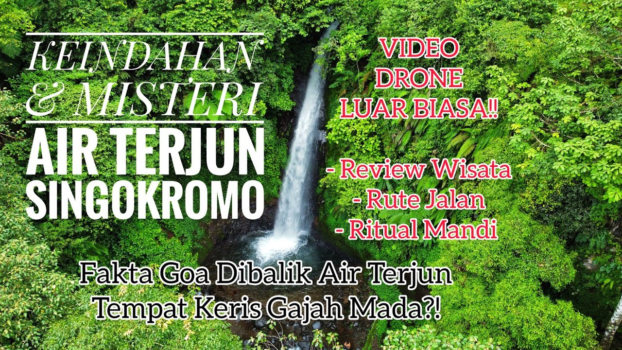 AIR TERJUN SINGOKROMO Nganjuk | Wisata Alam Penuh Misteri | Legenda & Mitos Goa Dibalik Air Terjun‼️