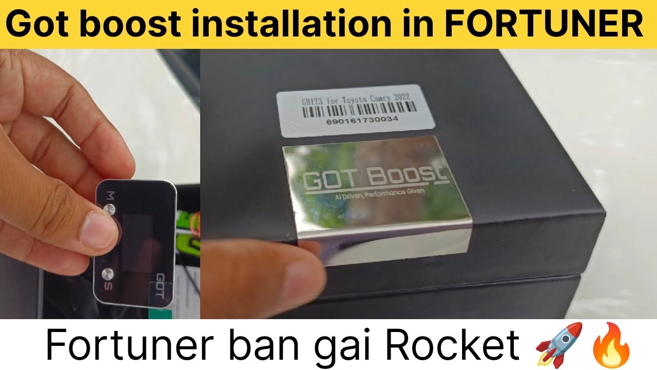 Finally installed got boost in my fortuner #automobile #gotboost