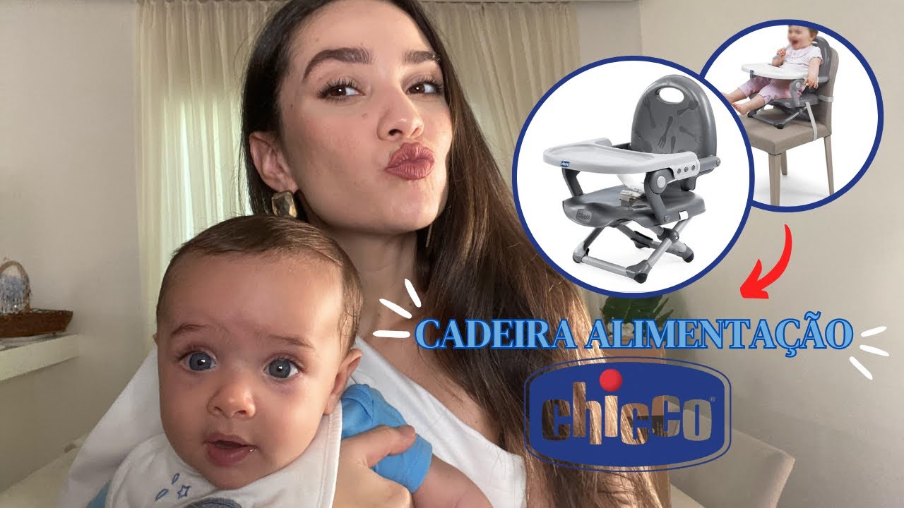 VALEU A PENA? Cadeira Alimentação Portátil CHICCO POCKET SNACK/ Review Completo! / Como usar.