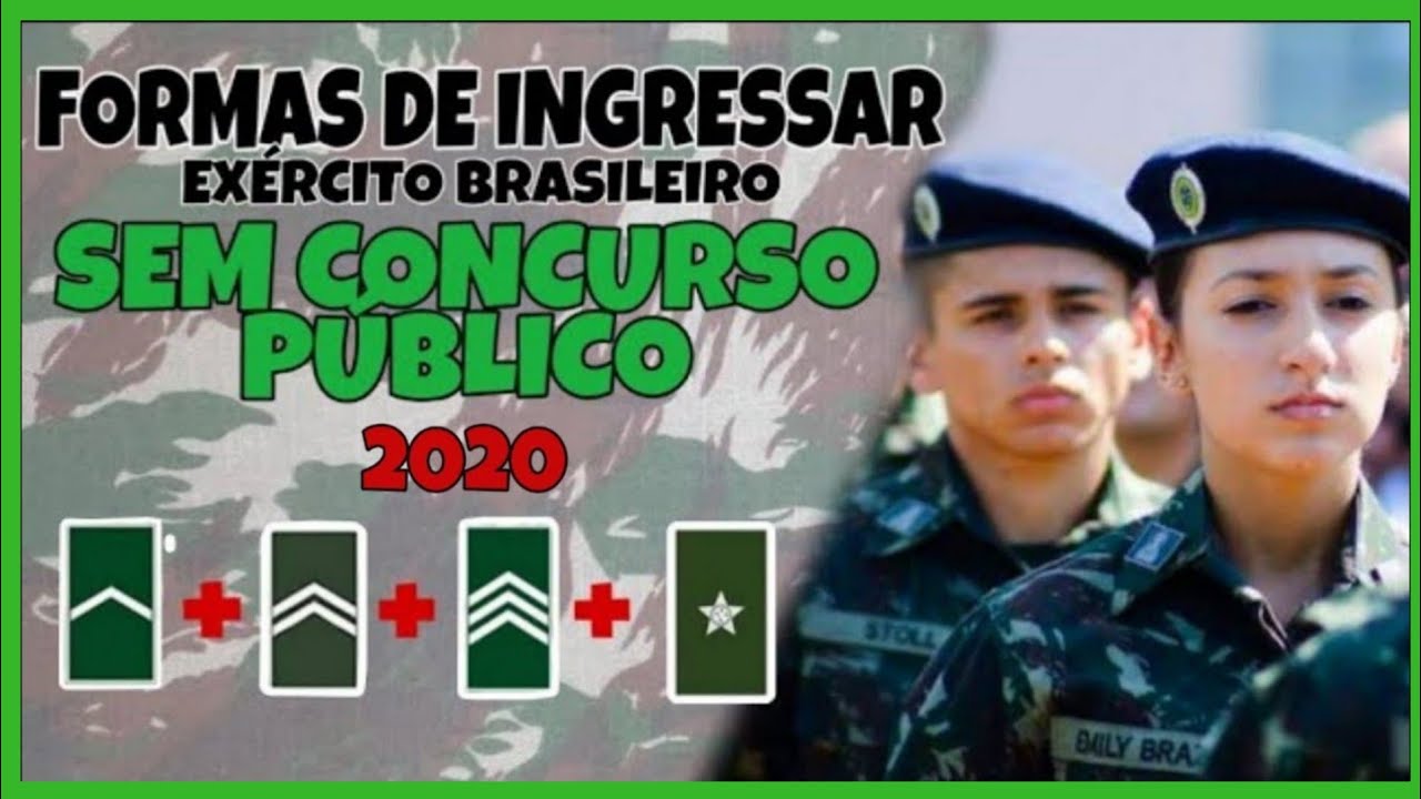 COMO ENTRAR NO EXÉRCITO CABO/SGT/TEN SEM FAZER PROVA | EXÉRCITO BRASILEIRO 2020
