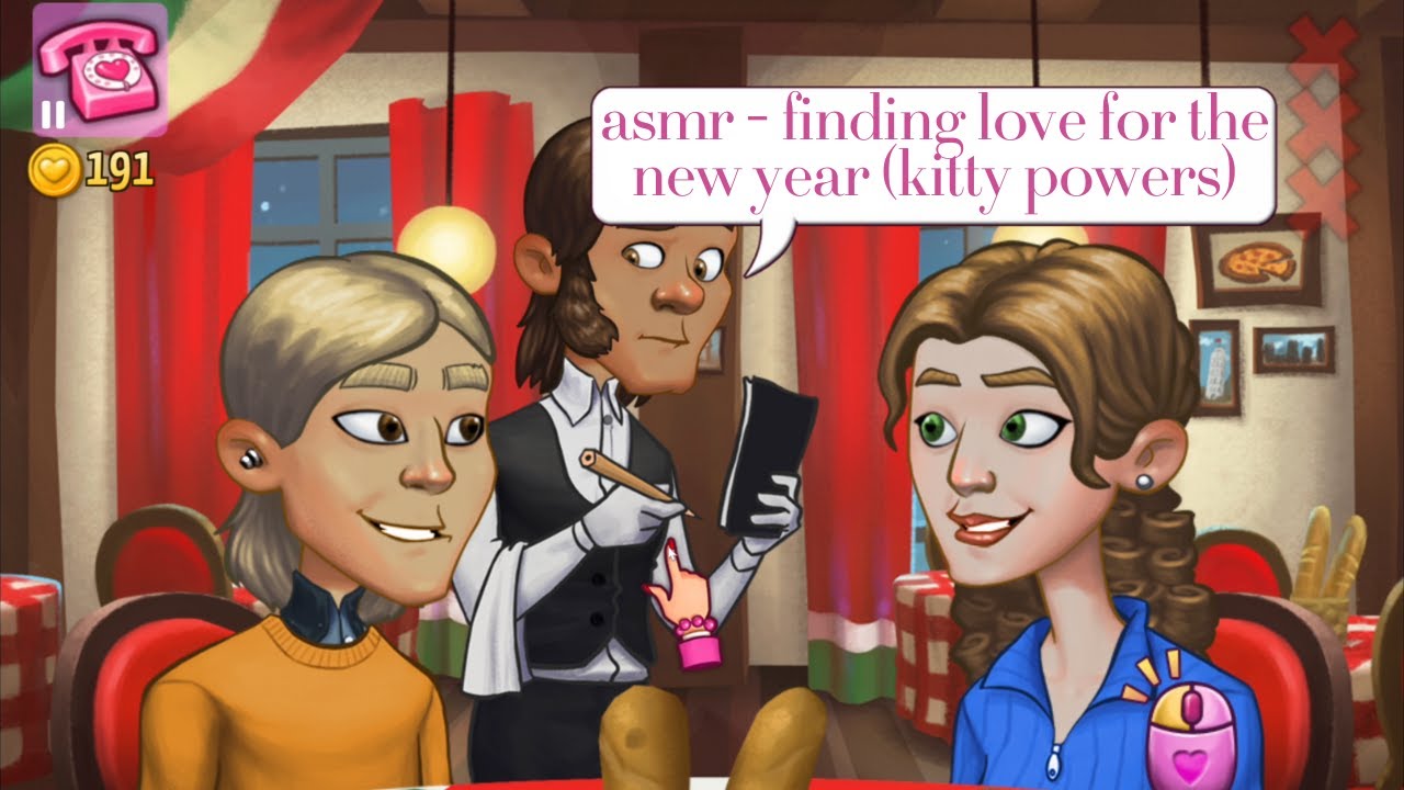 asmr - (kitty powers) finding people love for the new year + a little tapping