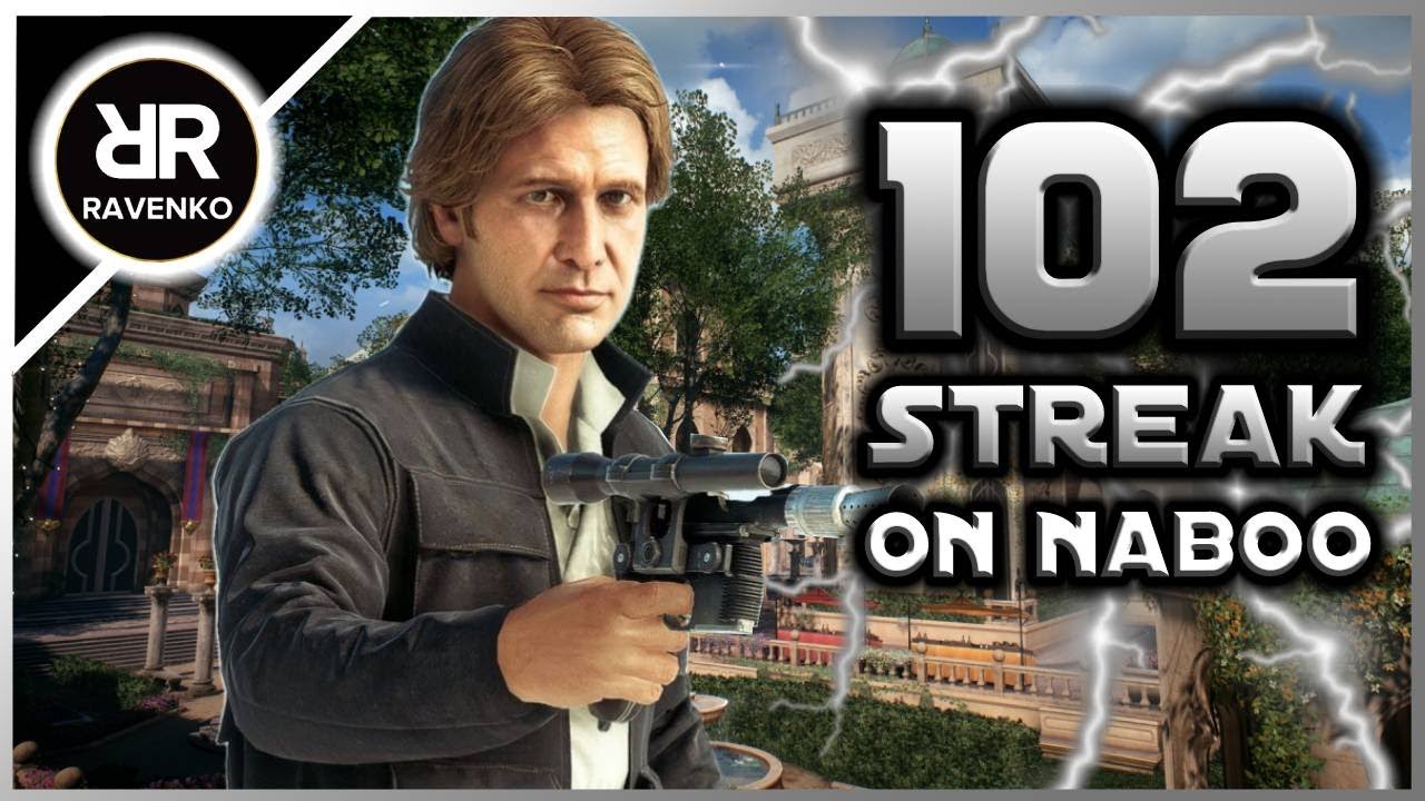 102 Han Solo Killstreak on Naboo (Star Wars Battlefront 2 - Galactic Assault)