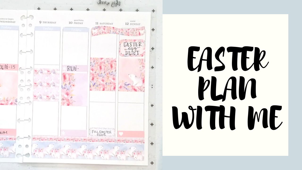 PLAN WITH ME EASTER WEEK | Erin Condren on Happy Planner Discs | Butterfly Planner Sticker Kit