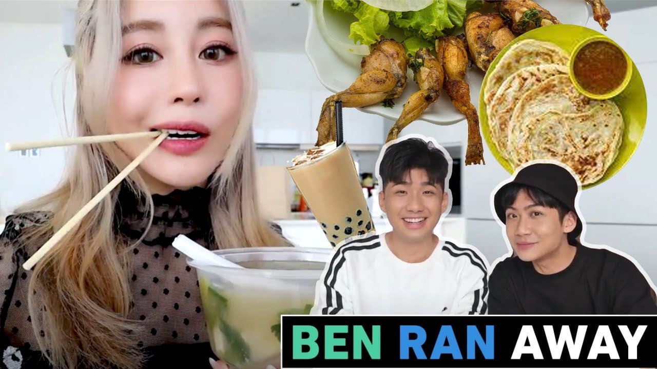 YouTubers decide what I eat for 24 hours ft. BenRanAway & Singaporean Food!