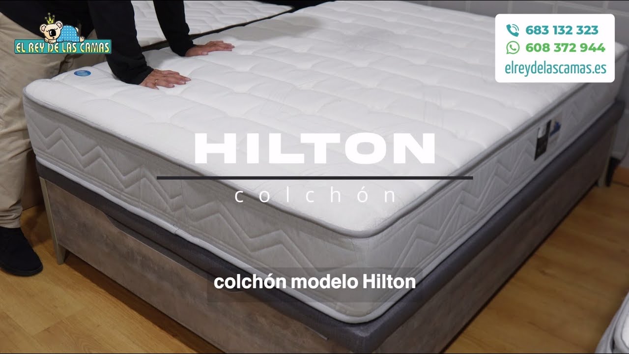 Colch&oacute;n Suave de muelles ensacados y viscoel&aacute;stica Hilton. Caracter&iacute;sticas muelles ensacados y visco