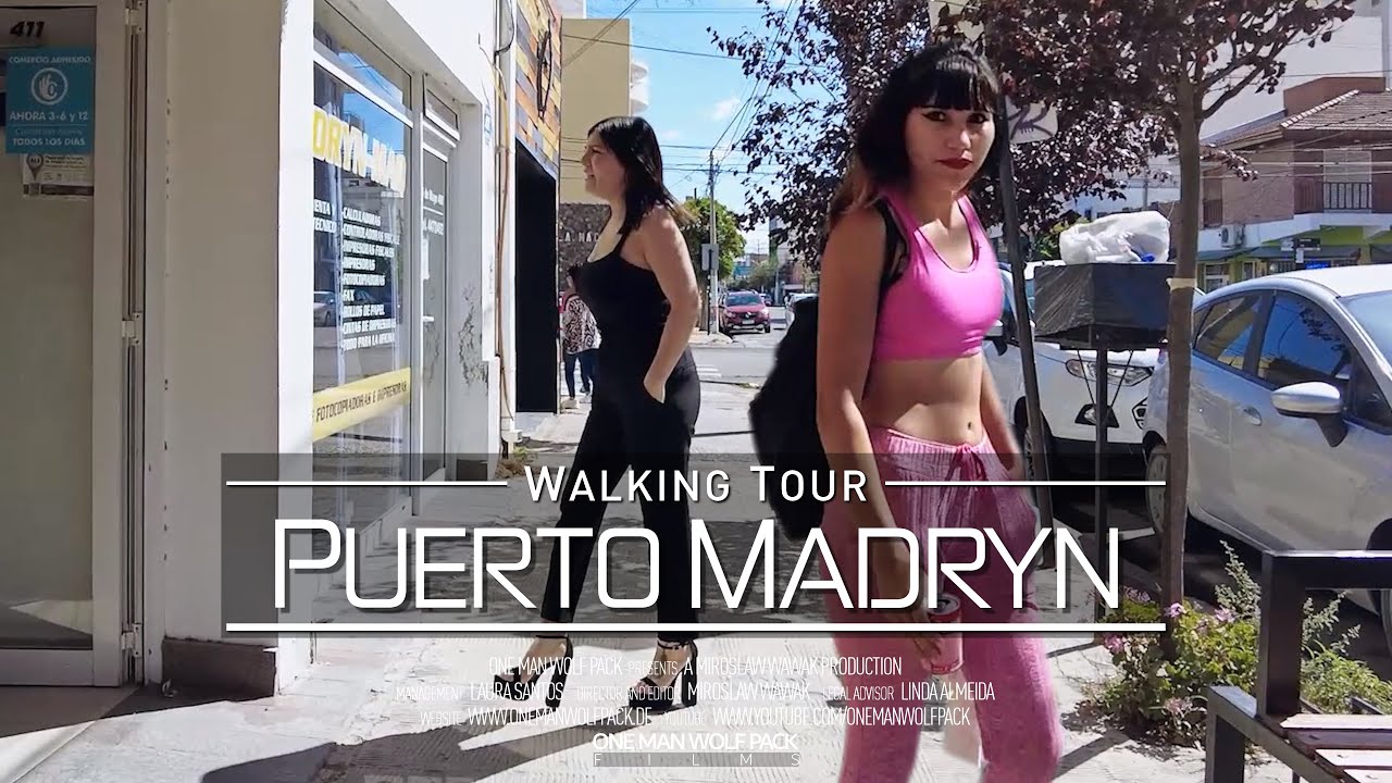【2K 60fps】🇦🇷 VIRTUAL WALKING TOUR: 🚶 &laquo;Puerto Madryn - Argentina 2023&raquo; 🎧 ORIGINAL SOUNDS 📺 ASMR UHD