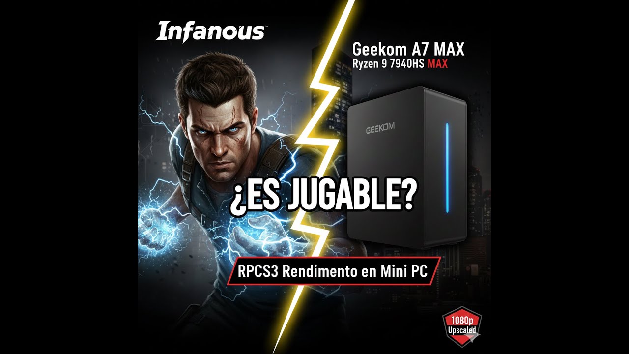 inFamous en Mini PC: ¿Es jugable en 2026? | Geekom A7 MAX (Ryzen 9 7940HS)