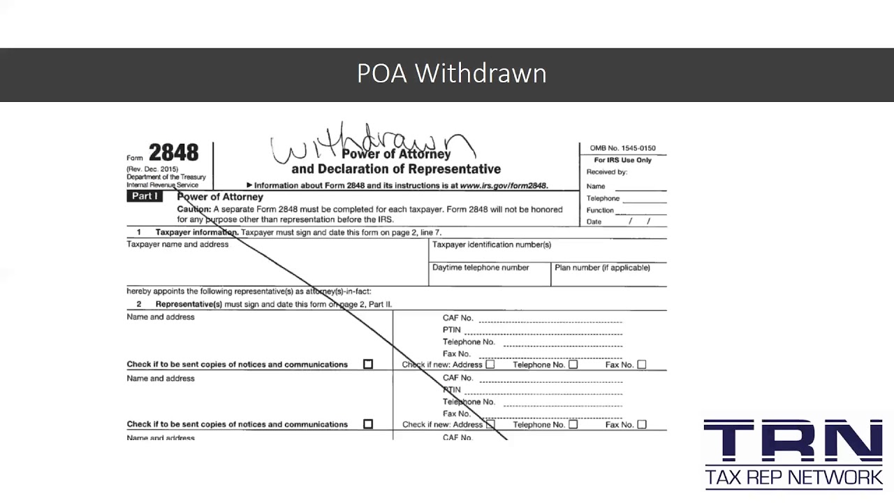 TAXREPLLC Podcast: Get Lost - How to Revoke Your POA