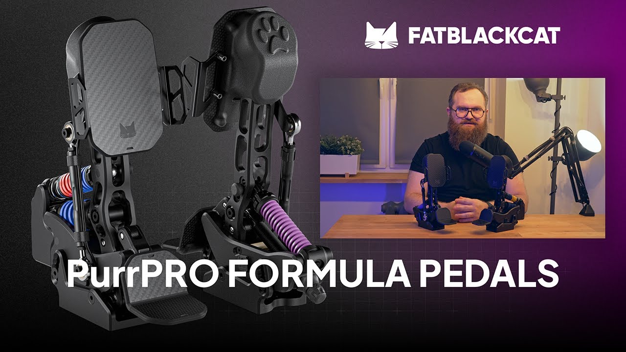 FATBLACKCAT PurrPRO FORMULA PEDALS - Simracing pedals presentation