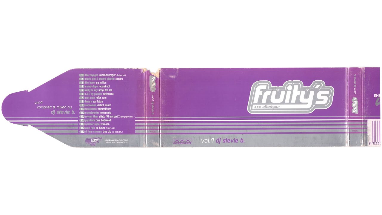 Fruity's Afterhour Vol. 4 - DJ Stevie B. [XXX085, 1999]