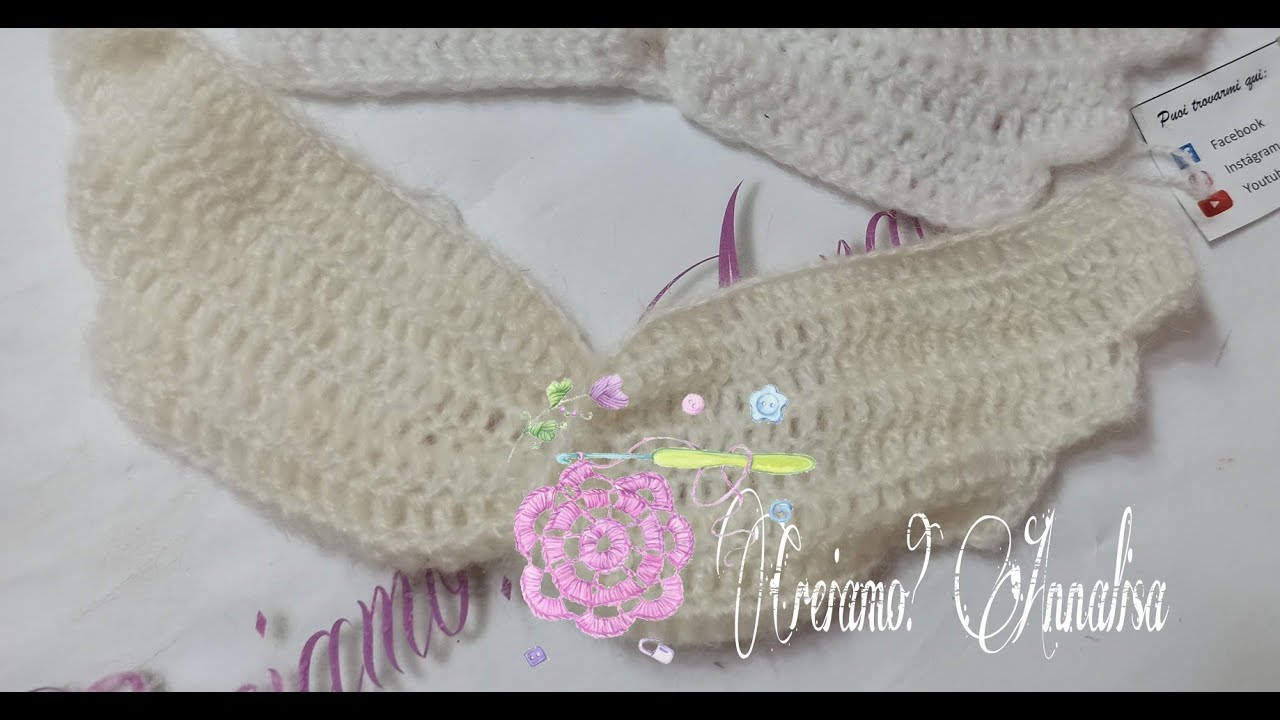 Ali ad uncinetto crochet per orso e angioletto wings