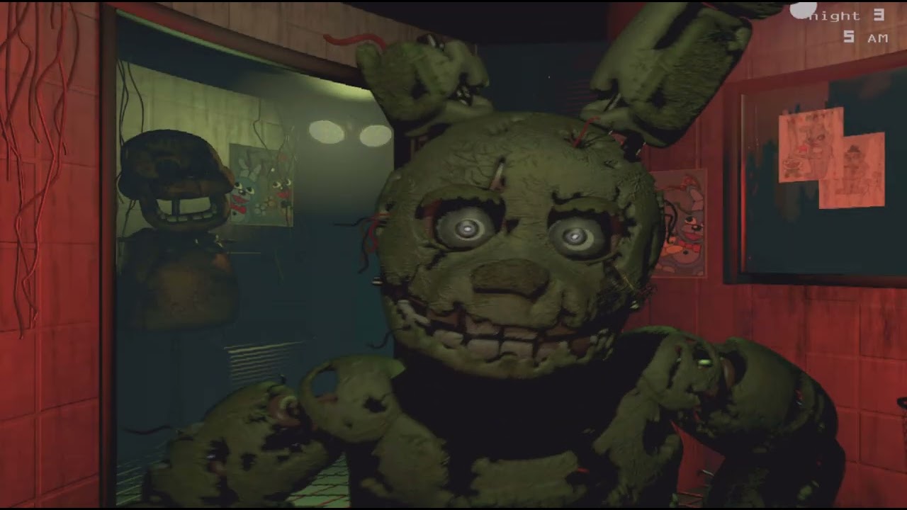 Five Nights at Freddy's 3 torniamo su fnaf 3 ma spring trap risce a sconfiggere
