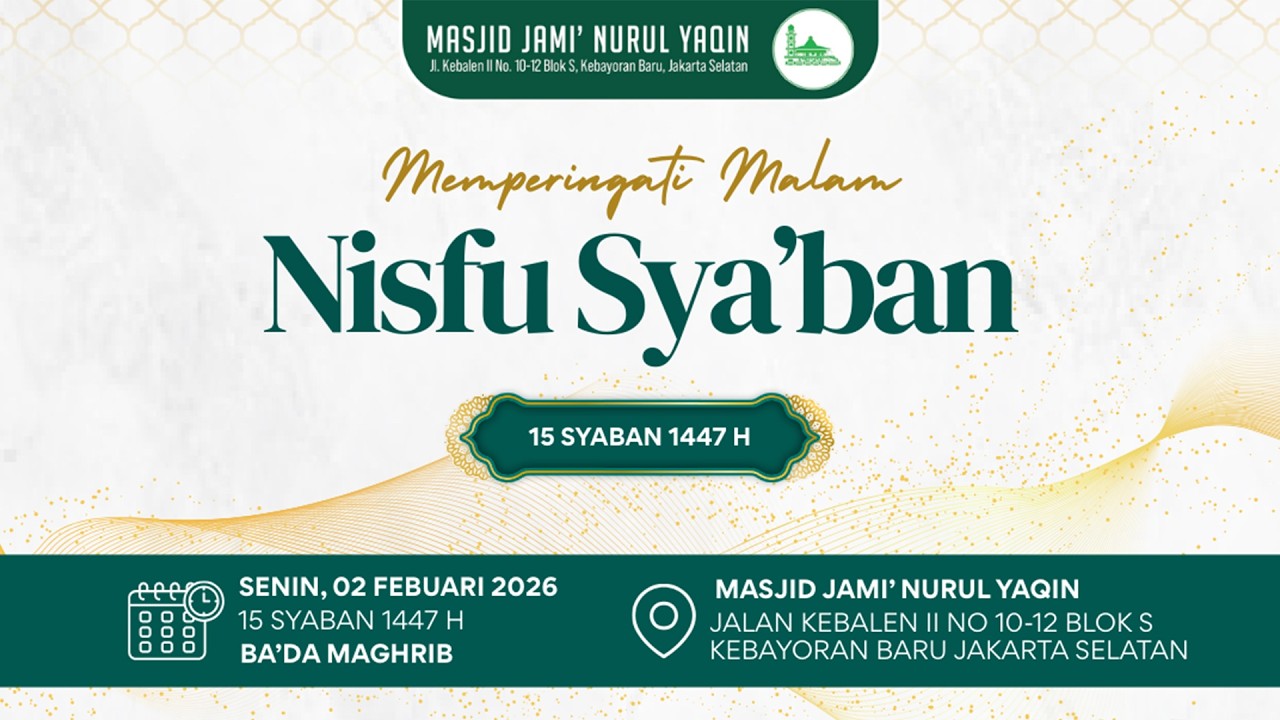 MALAM NISFU SYABAN MASJID JAMI' NURUL YAQIN