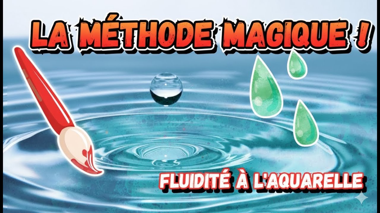 J'ai testé la méthode la plus facile pour avoir des aquarelles fluides ...C'est bluffant !