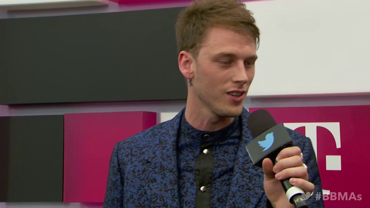 Machine Gun Kelly Magenta Carpet Interview - BBMAs 2017