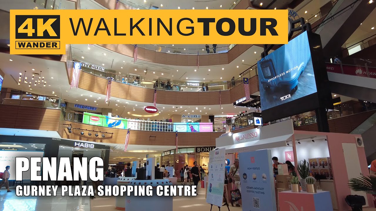 Gurney Plaza Shopping Centre Walking Tour in Penang, Malaysia (4K 60fps)