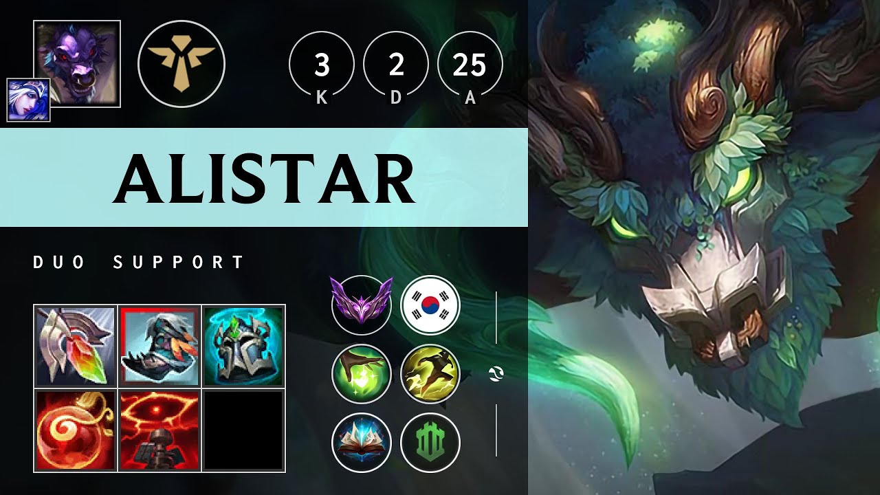 Alistar Support vs Shen - KR Master Patch 25.20