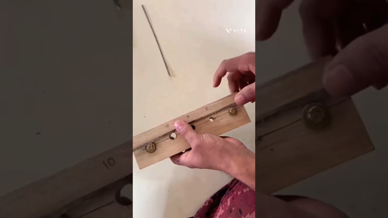 Easiest dowel making method #woodworking #dowell #wood