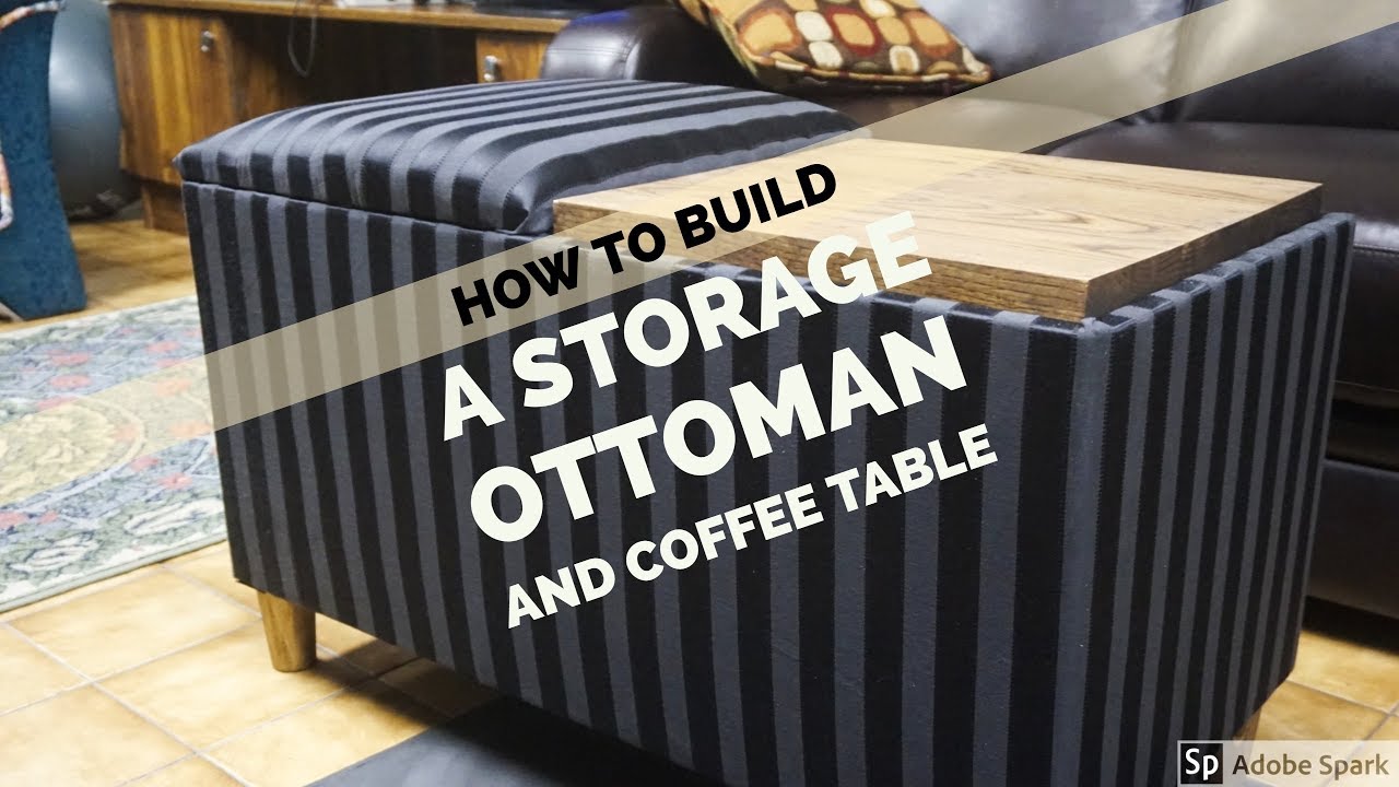 How to DIY: An Ottoman and Coffee Table with Storage