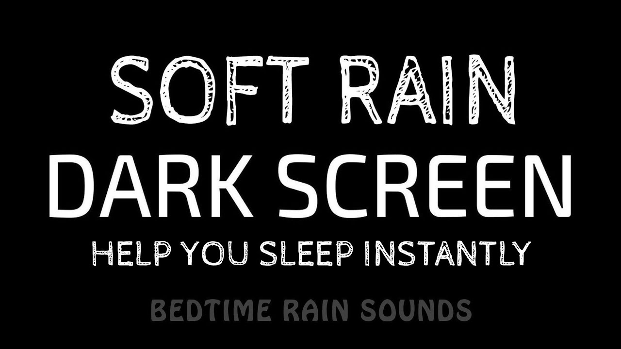 Instant Stress Reduction with Soft RAIN Sounds to Help You SLEEP Instantly | Black Screen