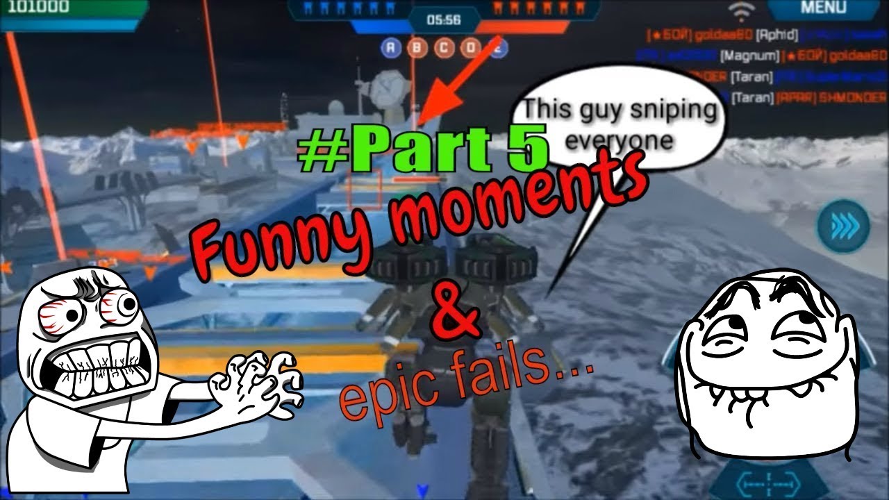 WAR ROBOTS FUNNY MOMENTS AND EPIC FAIL/ 1K SUB SPECIAL/ 2017 / PART 5